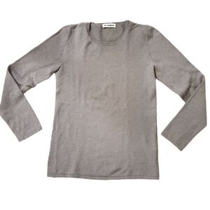 JIL SANDER 94% CASHMERE SWEATER GREY S‎